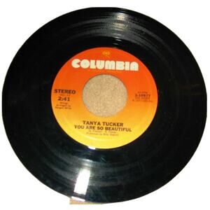 Tanya Tucker You Are So Beautiful 45 RPM Vinyl Record 1977 Country Music Singles